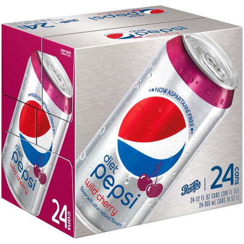 Diet Pepsi Wild Cherry Soda  12 Fl. Oz.  24 Count