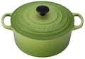 Le Creuset Signature Cast Iron Round Dutch Oven W/ Lid Cast Iron/Enameled in Green, Size 4.9 H X 11.0 W in | Wayfair LS2501-224P