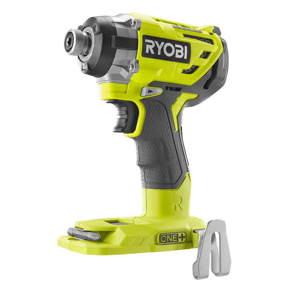 Ryobi 18-Volt ONE+ Cordless Brushless 3-Speed 1/4 in Hex Impact Driver (Tool Only) with Belt Clip (New Open Box)