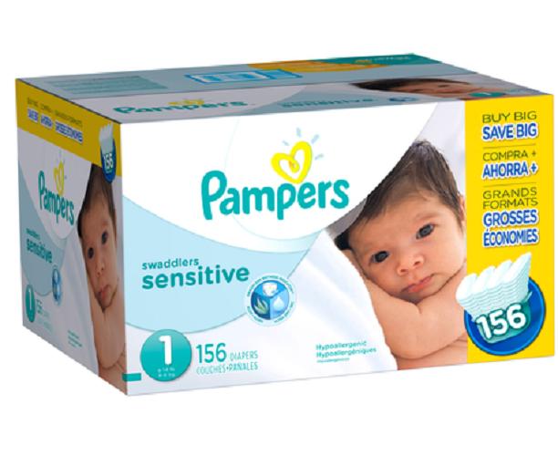 Pampers Swaddlers Sensitive 156-Count Size 1 Economy Pack Diapers