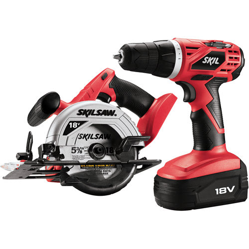 Skil 2860-10 18-Volt Drill and Circular Saw Combo Kit