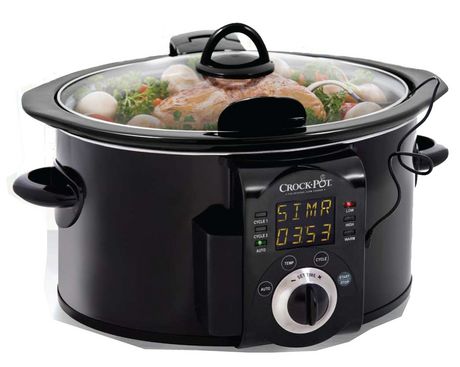Crock-Pot Smart-Pot Slow Cooker W/ Probe and Digital Countdown, Black SCVSM600B-CN
