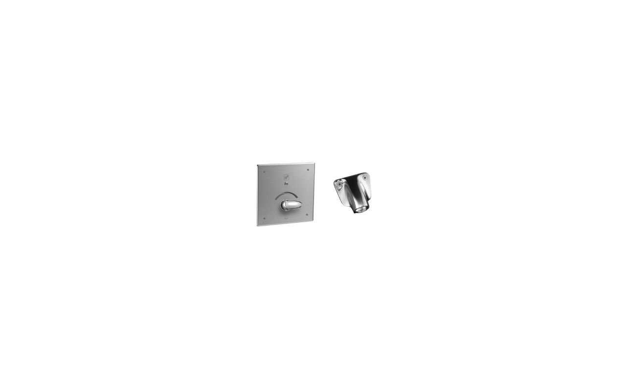 Delta 861T163 Push Button Battery Operated Metering Electronic Shower System Wit Chrome Faucet Electronic