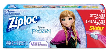 Ziploc Slider Bags Storage Medium Disney Frozen