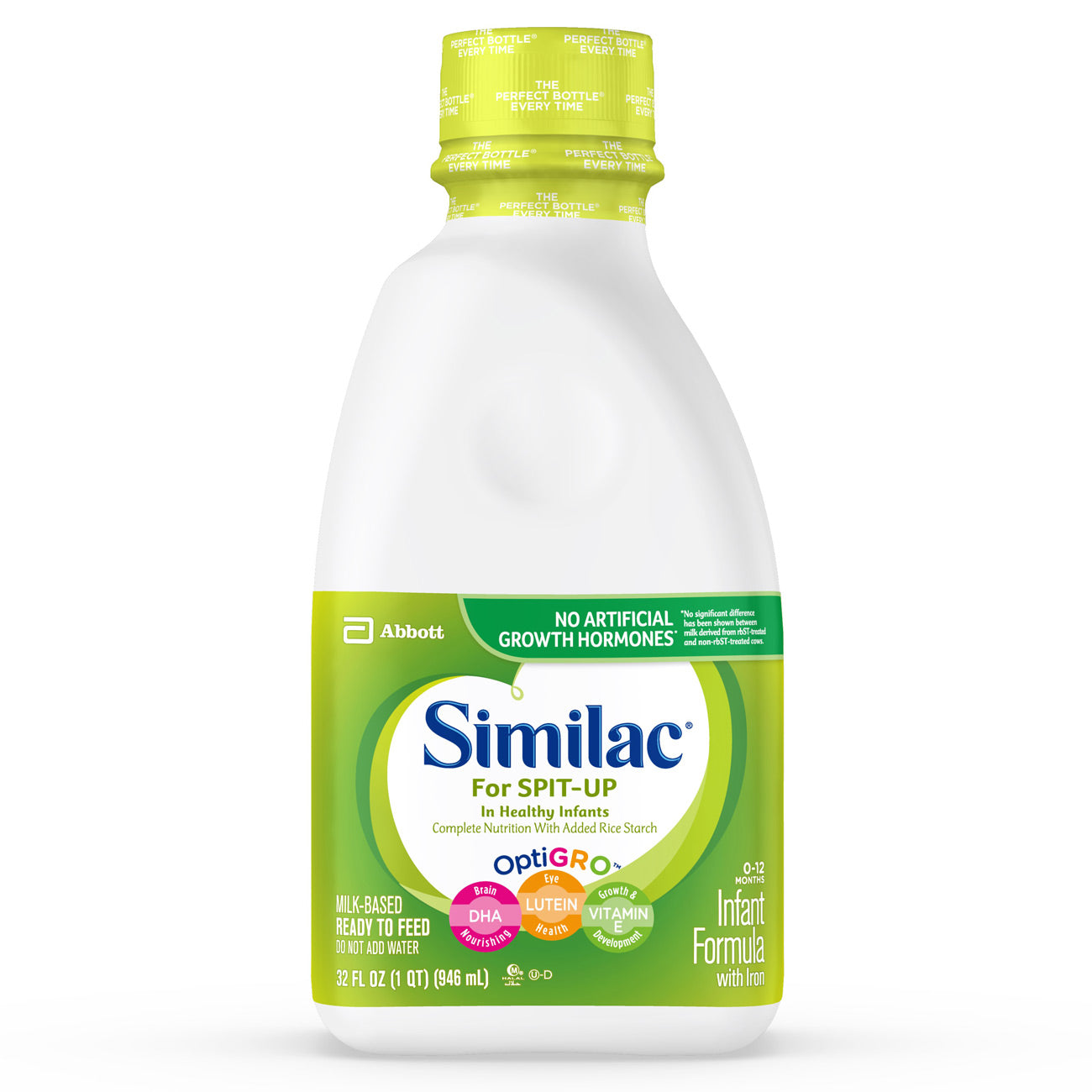 Similac for Spit-up Infant Formula with Iron, Ready-to-Feed, 1 Qt
