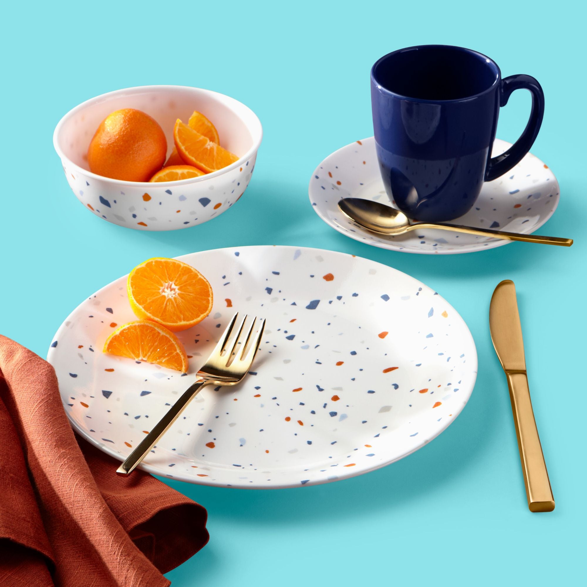 Corelle Signature Terrazzo 16pc Dinnerware Set