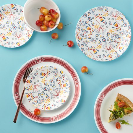 Corelle Signature Prairie Garden Red 16-pc Dinnerware Set