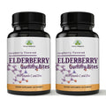 Black Elderberry Gummies Immune Booster with Vitamin C and Zinc (2 Bottles)