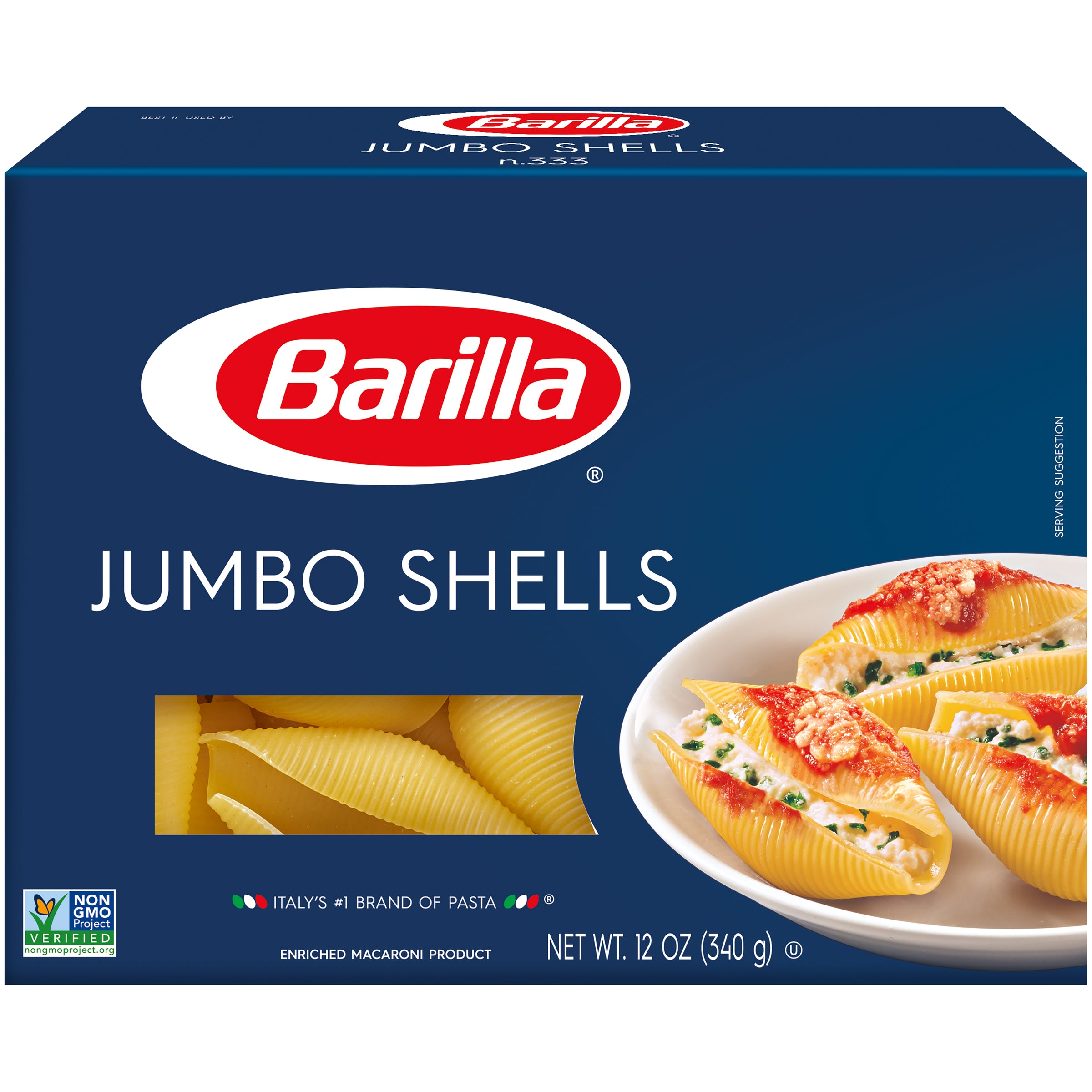 Barilla® Classic Blue Box Oven Pasta Jumbo Shells 12 Oz