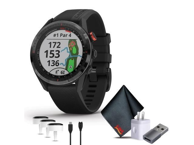Garmin Approach S62, Premium GPS Golf Watch - Black, Built-in Virtual Caddie Bundle