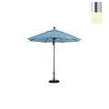 9 Ft. Fiberglass Market Umbrella Pulley Open S Anodized-Sunbrella-Natural