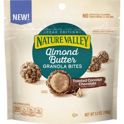 Nature Valley Almond Butter Toasted Coconut Chocolate Granola Bars - 5.3oz