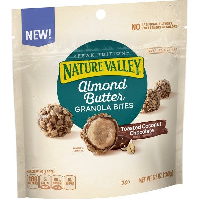 Nature Valley Almond Butter Toasted Coconut Chocolate Granola Bars - 5.3oz