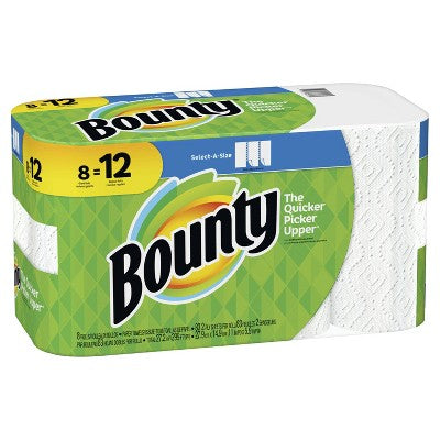 Bounty Select-a-Size Paper Towels - 8 Giant Rolls