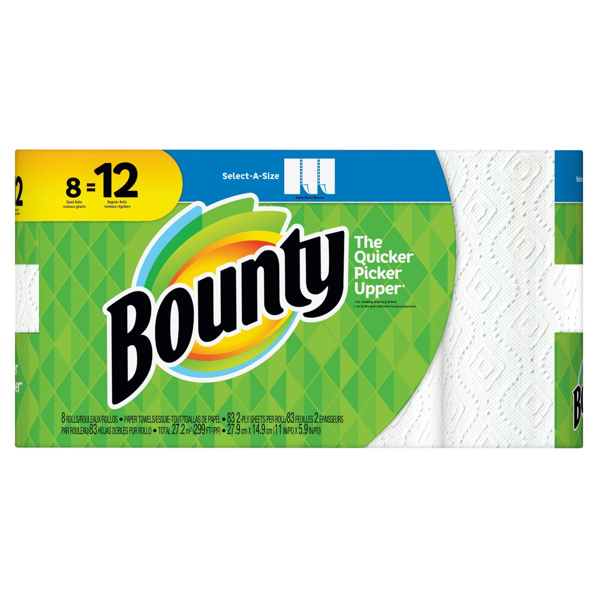 Bounty Select-a-Size Paper Towels - 8 Giant Rolls