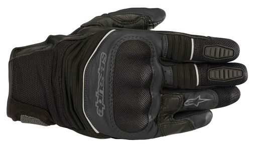 Alpinestars CROSSER Air Leather/Mesh Touring Gloves (Black/Black) S (Small)