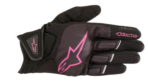 Alpinestars Womens Stella ATOM Leather/Textile/Mesh Gloves (Black/Pink) Small