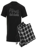 CafePress - Bob's Burgers Family Outline - Men's Dark Pajamas
