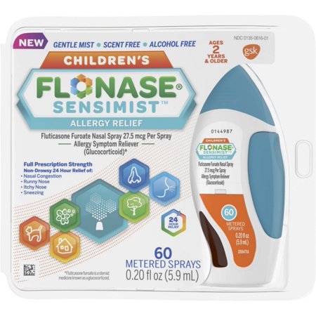 Flonase Sensimist Allergy Relief Nasal Spray  Gentle Mist  Scent-Free 0.20 Oz (Pack of 6)