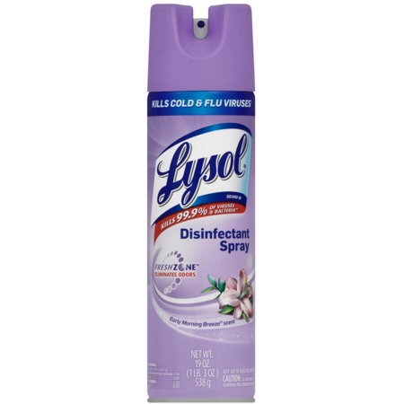 LYSOL Disinfectant Spray  Early Morning Breeze 19 Oz (Pack of 4)