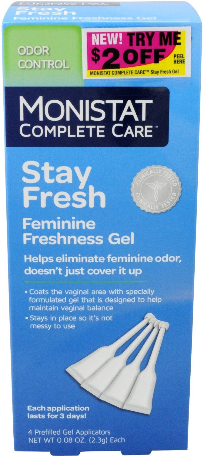 MONISTAT Complete Care Stay Fresh Feminine Freshness Gel Applicators  4 Ea (Pack of 4)