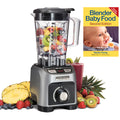 Hamilton Beach 4 Program 1800W 64 Oz Kitchen Blender & 175 Baby Food Recipe Book