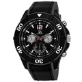 Joshua & Sons Men's Quartz Multifunction Double Layer Grey Strap Watch (Grey)