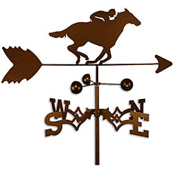 Handmade Jockey on Race Horse Weathervane