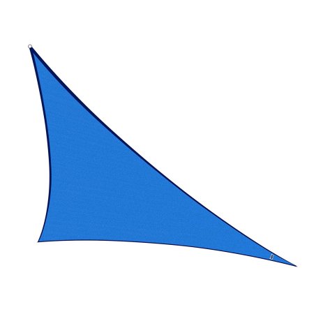 Cool Area Right Triangle 16'5'' Sun Shade Sail for Patio in Color Blue