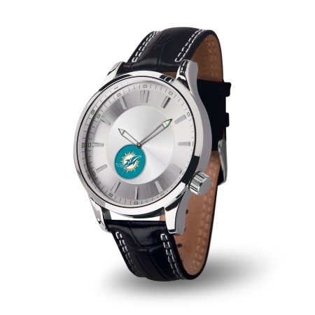 NFL Miami Dolphins Icon Watch, Black