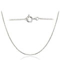 Mondevio High Polished 1mm Italian Box Chain Necklace in Lengths 16-30 Inches (Yellow - 18k - Yellow - 16 Inch)