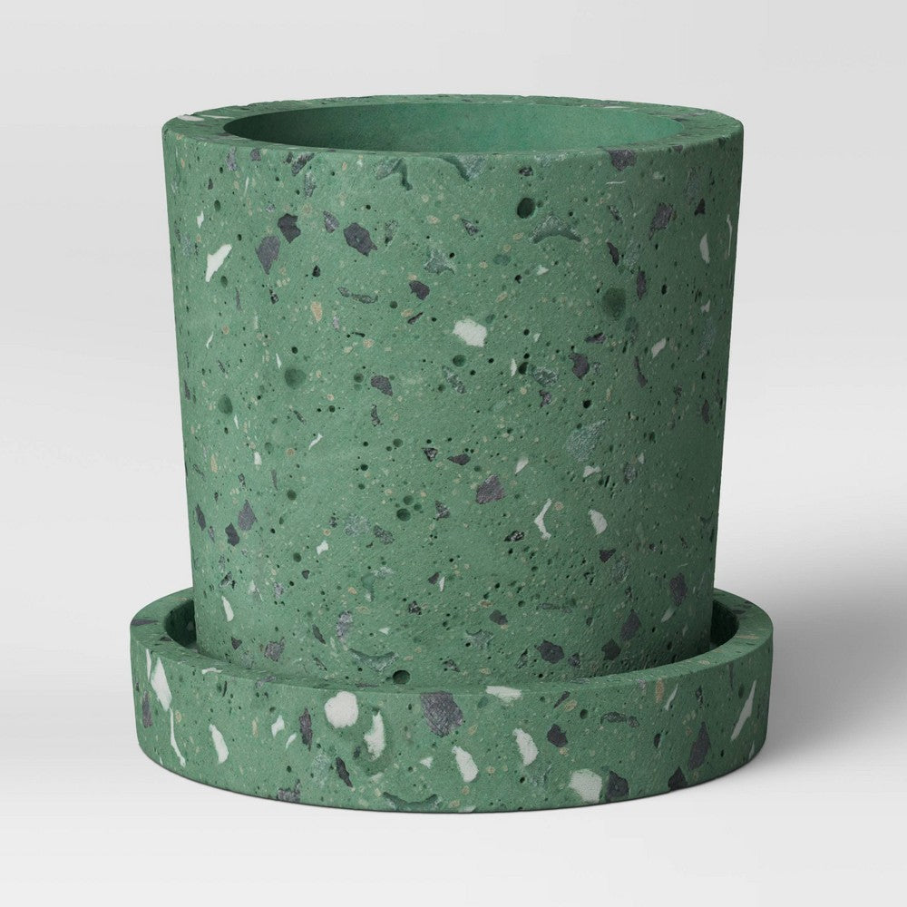 4" Concrete Terrazzo Planter Green - Project 62™