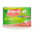 Tylenol, Zyrtec-D Allergy and Congestion, Extended Release Tablets 12 Tabs