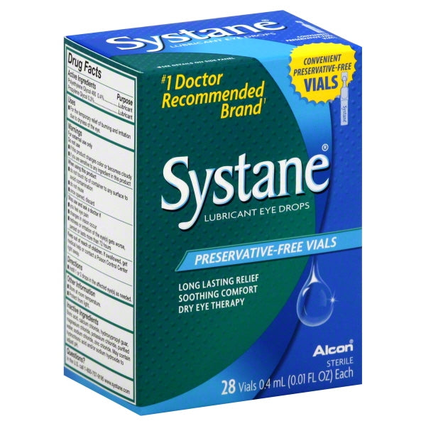 Alcon Systane  Eye Drops, 28 Ea