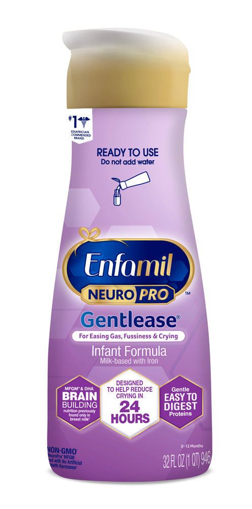 Enfamil NeuroPro Gentlease Baby Formula  Infant Formula Nutrition  Brain Support That Has DHA  HuMO6 Immune Blend  Designed to Reduce Fussiness  Cryin
