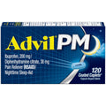 Advil PM Pain Reliever/Nighttime Sleep Aid Caplets - Ibuprofen (NSAID) - 120ct