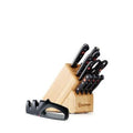 Wusthof Black Gourmet 12-Piece Knife Block Set with Bonus Knife Sharpener