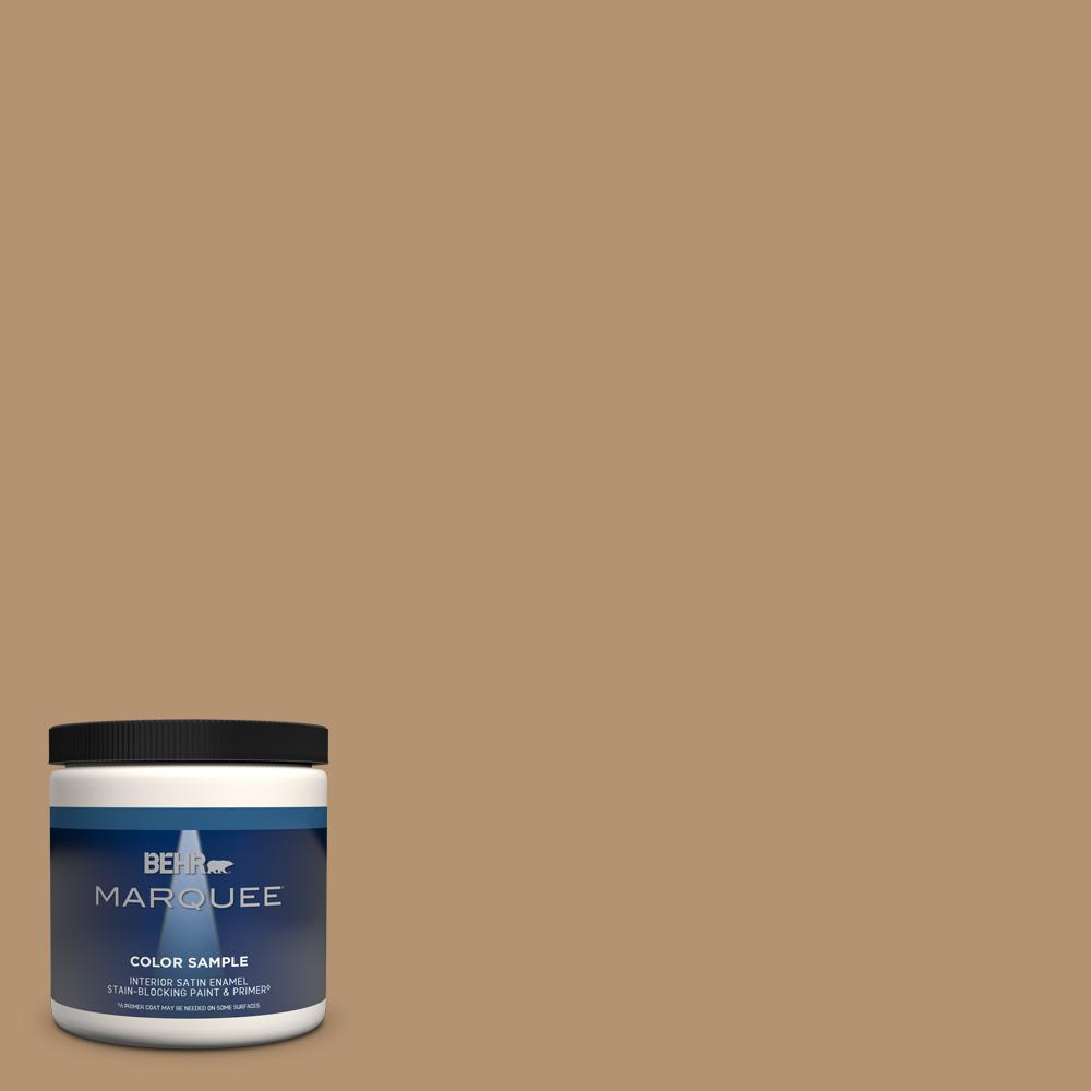 BEHR MARQUEE 8 Oz. #QE-30 Keystone Satin Enamel Interior/Exterior Paint & Primer Sample