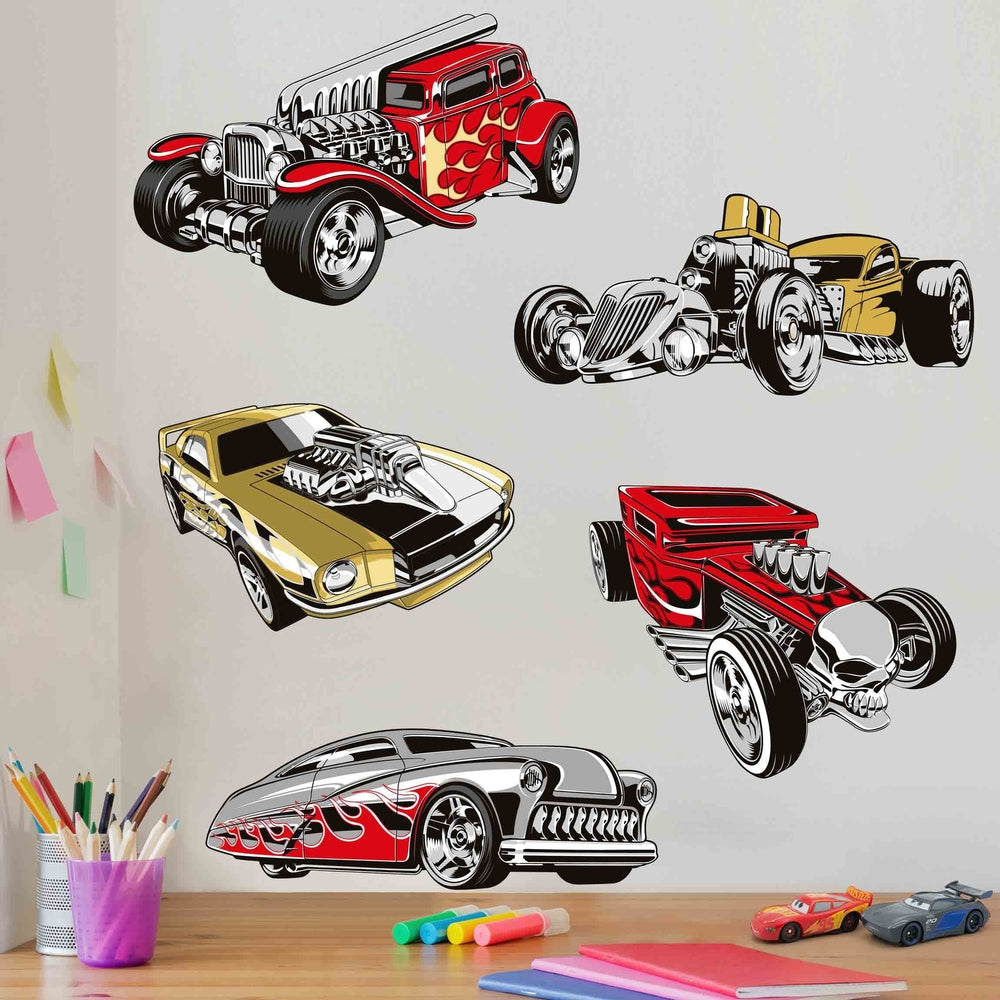 Wandtattoo Hot Wheels Muscle Cars II