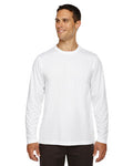 Ash City - Core 365 Men's Agility Performance Long-Sleeve Piqué Crewneck