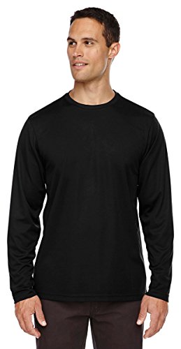 Ash City - Core 365 Men's Agility Performance Long-Sleeve Piqué Crewneck