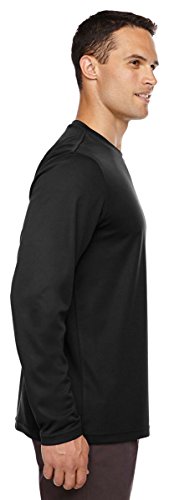 Ash City - Core 365 Men's Agility Performance Long-Sleeve Piqué Crewneck