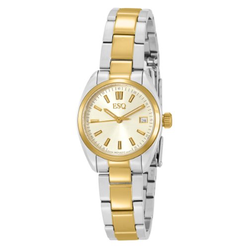 ESQ by Movado Women's 'Sport Classic' Stainless and Yellow Goldplated Steel Quartz Watch