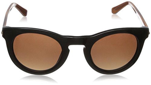 Elie Tahari Women's Sunglasses BLACK/ - Black & Brown Color Block Cat-Eye Sunglasses