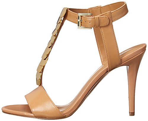 Nine West Delgado Women Open Toe Leather Tan Sandals