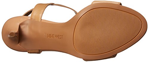 Nine West Delgado Women Open Toe Leather Tan Sandals