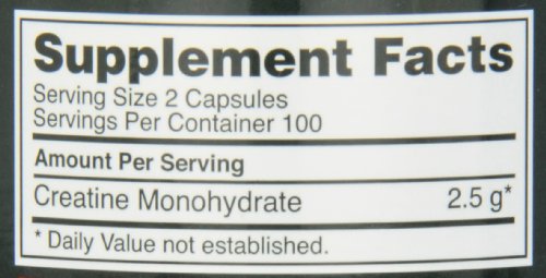 Optimum Nutrition Micronized Creatine Monohydrate Capsules  Keto Friendly  2500mg  200 Capsules (Packaging May Vary)