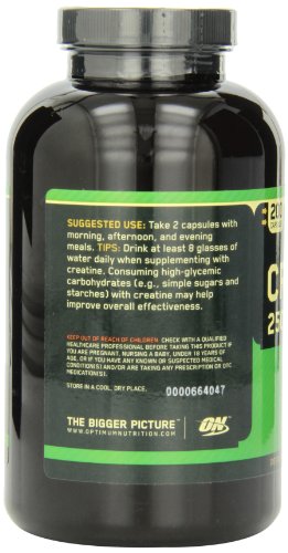 Optimum Nutrition Micronized Creatine Monohydrate Capsules  Keto Friendly  2500mg  200 Capsules (Packaging May Vary)
