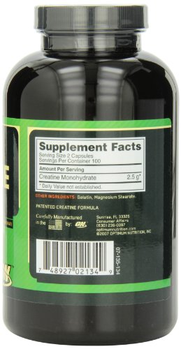 Optimum Nutrition Micronized Creatine Monohydrate Capsules  Keto Friendly  2500mg  200 Capsules (Packaging May Vary)