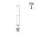 Philips 40W Equivalent T225 (T10) Soft White (4000K)  Filament LED Vintage  Light Bulb (4 - Pack)